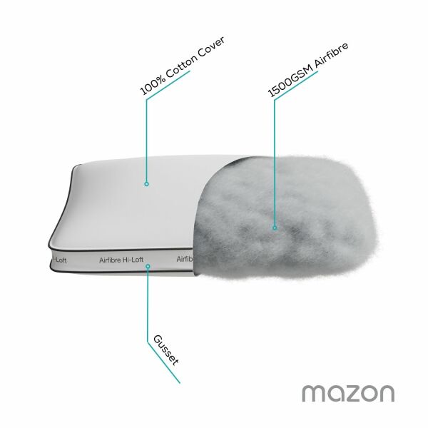 Mazon Airfibre Hi-Loft Pillow